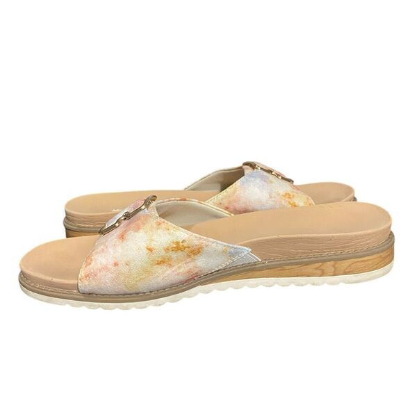 Dr. Scholl’s Size 8.5 Originalist 2 Slide Sandals Watercolor Blue Clay Beach - Picture 11 of 11